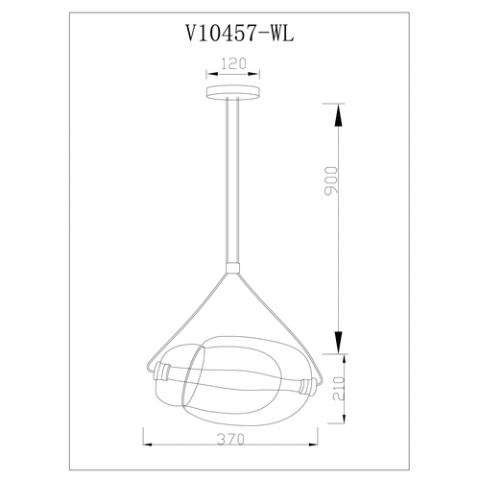 Светильник подвесной светодиодный Moderli V10457-1PL Ancona