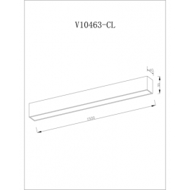 Светильник потолочный светодиодный Moderli V10463-CL Carpi