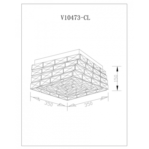 Люстра потолочная светодиодная Moderli V10473-CL Venice