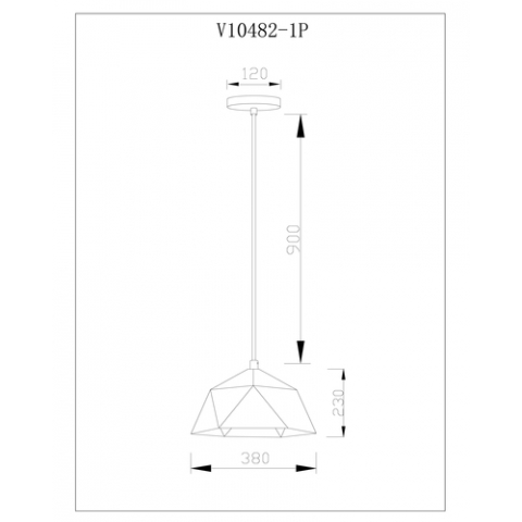 Светильник подвесной Moderli V10482-1P Genoa