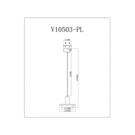 Светодиодный подвесной светильник Moderli V10503-PL Solumn