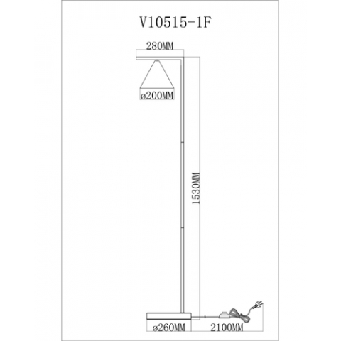 Торшер Moderli V10515-1F Omaha