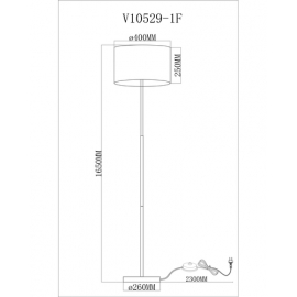 Торшер Moderli V10529-1F Visalia