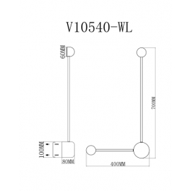 Светильник настенный светодиодный Moderli V10540-WL Provo