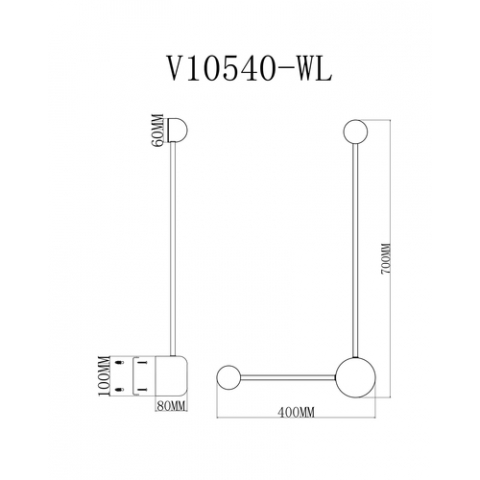 Светильник настенный светодиодный Moderli V10540-WL Provo