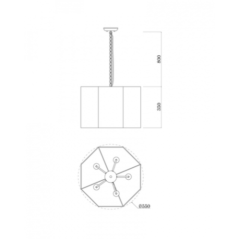 Светильник подвесной Moderli V1220-5P Rizar 5*E27*60W