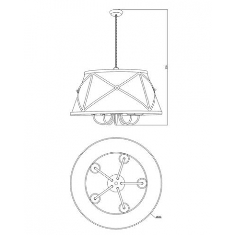 Светильник подвесной Moderli V1260-5P Berta 5*E27*60W