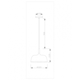 Подвесной светильник Moderli V1270-1P Augustina 1*E27*60W