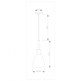 Подвесной светильник Moderli V1281-1P Toni 1*E27*60W