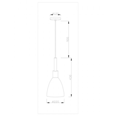 Подвесной светильник Moderli V1282-1P Toni 1*E27*60W
