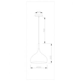 Подвесной светильник Moderli V1291-1P Eline 1*E27*60W