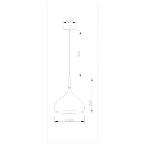 Подвесной светильник Moderli V1291-1P Eline 1*E27*60W