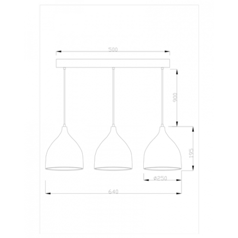 Подвесной светильник Moderli V1401-3P Ria 3*E27*60W