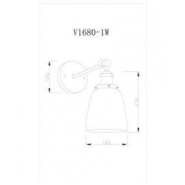 Настенный светильник Moderli V1680-1W Body 1*E27*60W