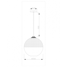 Подвесной светильник Moderli V1690-1P Silestia 1*E27*60W