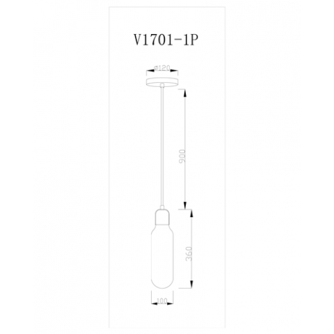 Подвесной светильник Moderli V1701-1P One 1*E27*60W