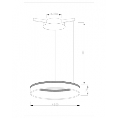 Светодиодная подвесная люстра Moderli V1720-PL Via LED*39W