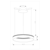 Светодиодная подвесная люстра Moderli V1721-PL Via LED*39W