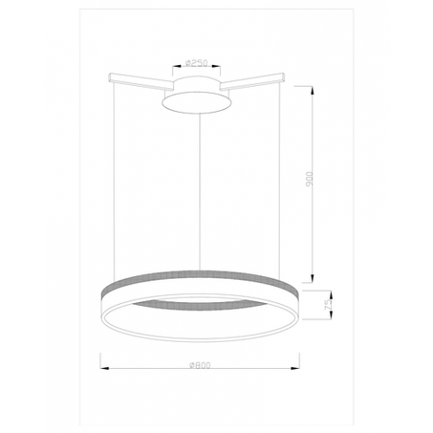 Светодиодная подвесная люстра Moderli V1722-PL Via LED*50W