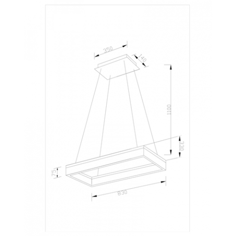 Светодиодный подвесной светильник Moderli V1730-PL Euro LED*42W