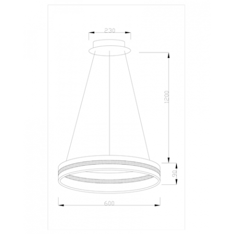Светодиодная подвесная люстра Moderli V1741-PL Strips LED*76W