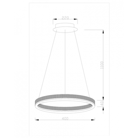 Светодиодная подвесная люстра Moderli V1751-PL Bona LED*24W