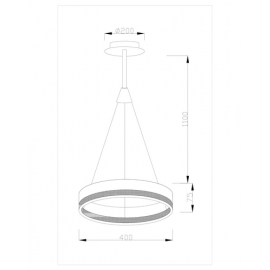 Светодиодная потолочная люстра Moderli V1761-PL Crime LED*26W