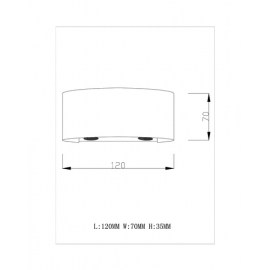 Светодиодный настенный светильник Moderli V1880-WL Sienne LED*4W