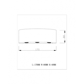 Светодиодный настенный светильник Moderli V1891-WL Madison LED*6W