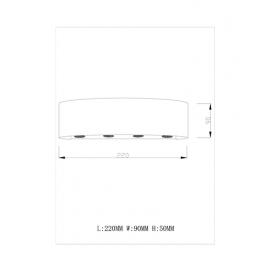 Светодиодный настенный светильник Moderli V1901-WL Querto LED*8W