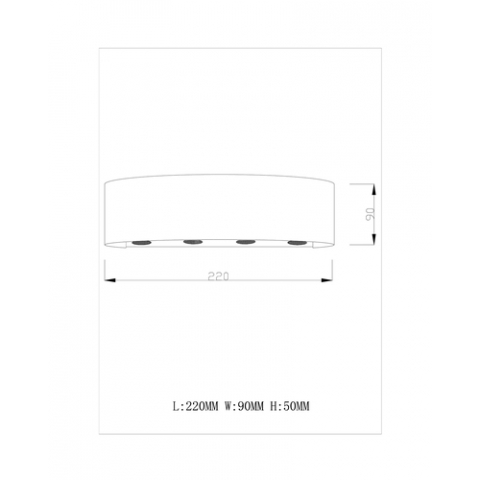 Светодиодный настенный светильник Moderli V1901-WL Querto LED*8W