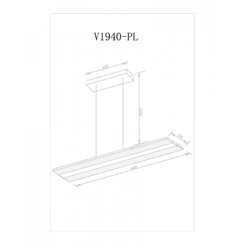 Светодиодный подвесной светильник Moderli V1940-PL Holo LED*24W