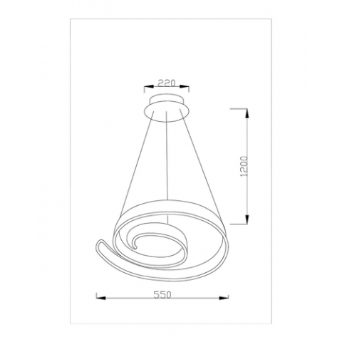 Светодиодная подвесная люстра Moderli V1950-PL Judo LED*96W