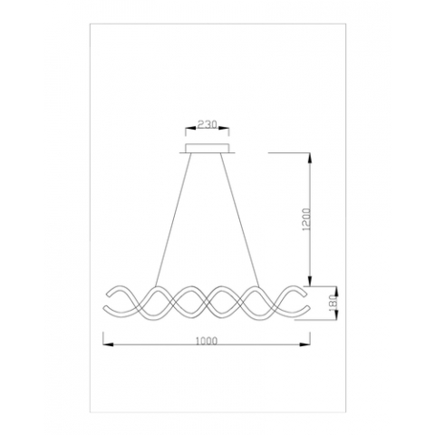 Светодиодный подвесной светильник Moderli V1960-PL Losso LED*58W