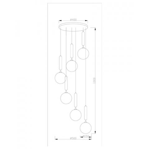Подвесной светильник Moderli V2031-1P Covey 6*G9*5W