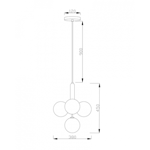 Подвесная люстра Moderli V2041-P Kolinz 4*G9*5W
