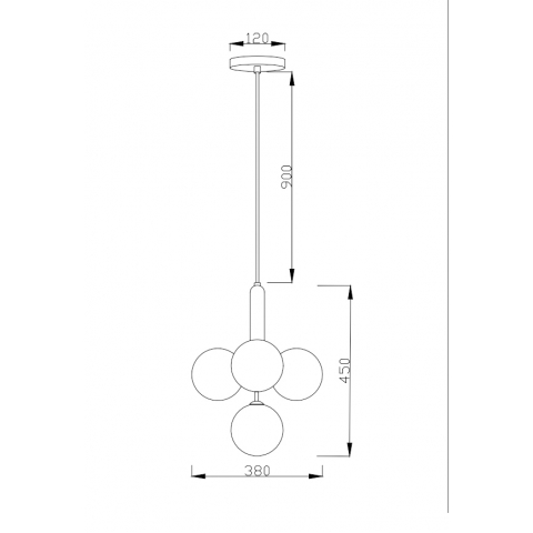 Подвесная люстра Moderli V2050-P Covey 4*G9*5W