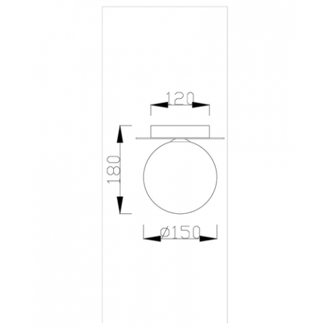 Настенно-потолочный светильник Moderli V2057-W Covey 1*G9*5W