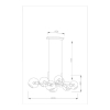 Подвесная люстра Moderli V2170-P Long 8*E27*60W