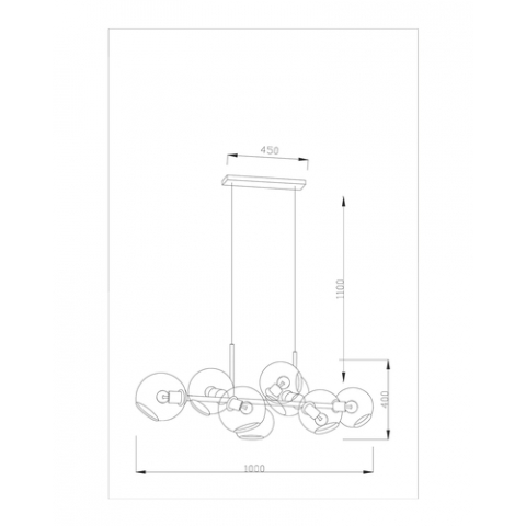 Подвесная люстра Moderli V2170-P Long 8*E27*60W