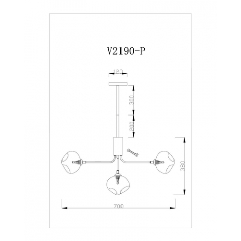 Подвесная люстра Moderli V2190-P Santa 7*G9*5W