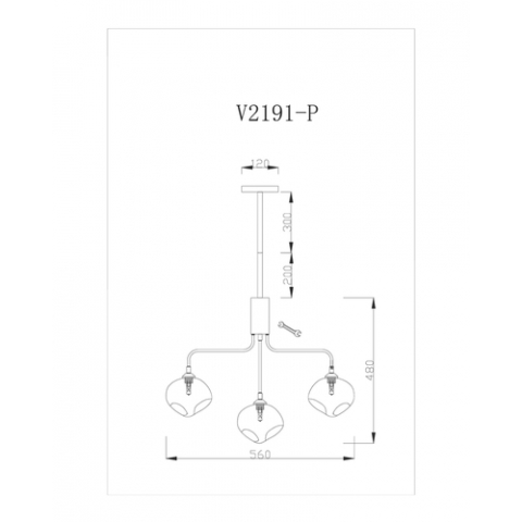 Подвесная люстра Moderli V2191-P Santa 5*G9*5W