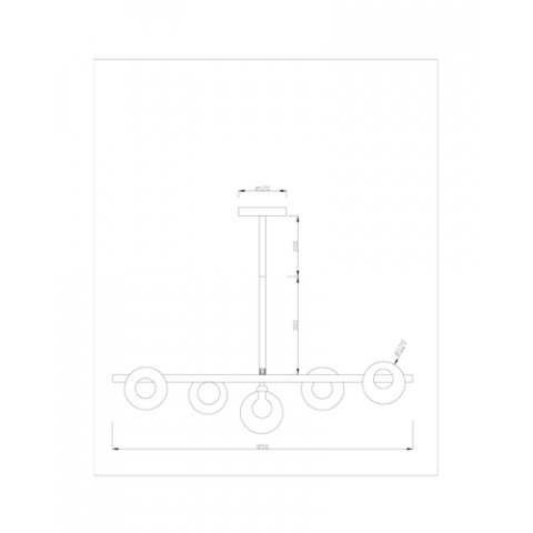 Потолочная люстра Moderli V2210-C Sara 5*G9*5W
