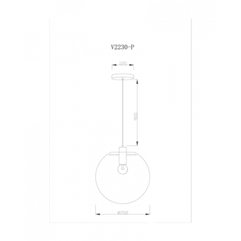 Подвесной светильник Moderli V2230-P Aurora 1*E27*60W