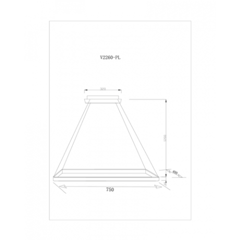 Подвесной светодиодный светильник Moderli V2260-PL Fiere LED*46W