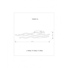 Светодиодный потолочный светильник Moderli V2292-CL Liberty LED*44W