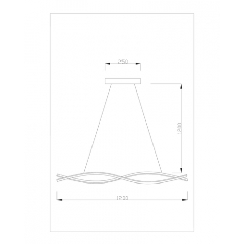 Светодиодная подвесная люстра Moderli V2310-PL Losso LED*48W
