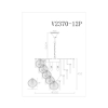 Хрустальная подвесная люстра Moderli V2370-12P Tears 12*E14*60W