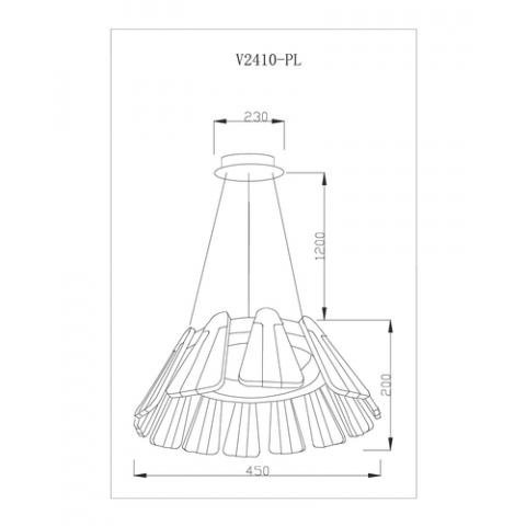 Светодиодная подвесная люстра Moderli V2410-PL Beauty LED*60W