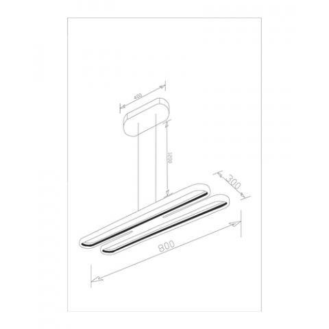 Светодиодный подвесной светильник Moderli V2420-PL Style LED*56W